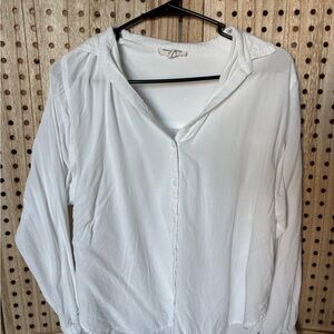 beachlunchlounge Women's Classic White Button Down Shirt